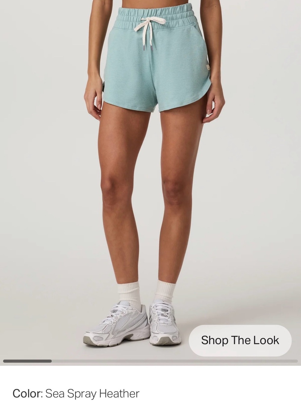 Vuori Halo Performance Short 2.0 in Sea Spray size small